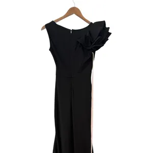 Lulus Lucette Black Sleeveless Ruffled Mermaid Maxi Dress size XS NWOT thumbnail 7