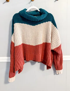 POL Chunky Knit Turtleneck Sweater thumbnail 1
