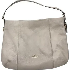 COACH White Medium Leather Handbag thumbnail 1