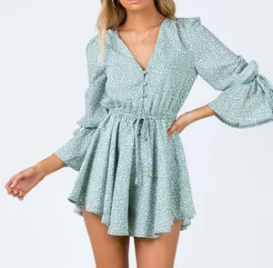 Princess Polly Sage Green Romper thumbnail 3