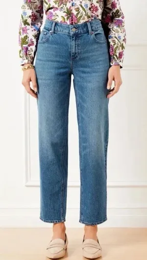 Talbots Stovepipe Ankle Jeans Kingston Wash Straight Leg Mid Rise Size 10 thumbnail 1