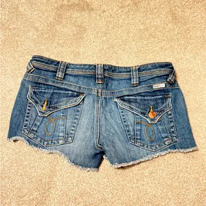 Roxy Distressed Blue Jean Shorts thumbnail 4