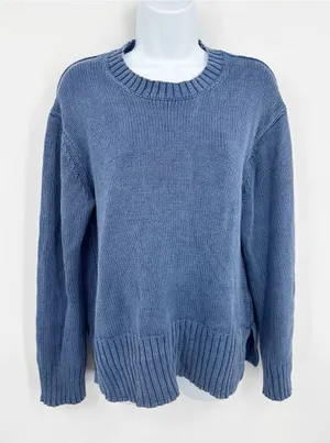 American Eagle Blue Knit Sweater Size Small Boho thumbnail 1