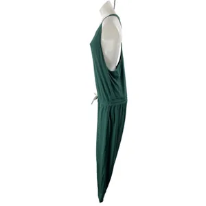 Vuori Lux Women's Green Racerback Sleeveless Drawstring Jogger Jumpsuit Size L thumbnail 2