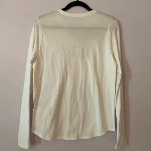 FIGS White "Awesome Humans" Long Sleeve Super Soft Underscrub Undershirt Small thumbnail 6