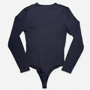 Abercrombie & Fitch Black Long-Sleeve Bodysuit with Shoulder Cut Out thumbnail 5