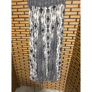 Free People Black And White Boho Strapless‎ Maxi Dress Size Small thumbnail 5