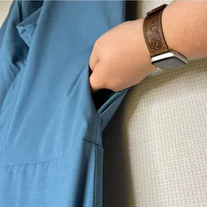 OAK + FORT | Formal Dressy‎ Wide-Leg Jumpsuit Medium Baby Blue thumbnail 4