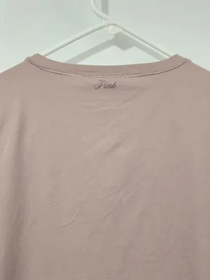 Victoria's Secret PINK Base Stretch Short-Sleeve Tee - Iced Coffee -Size XL thumbnail 5