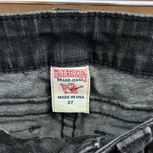 Y2K True Religion Disco Julie Black Crystal Skinny Low Rise Jeans - size 27 thumbnail 4