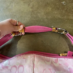 Vintage Coach Y2K Hobo Pink Optic Signature Large Soho Shoulder Bag 1851 From JP thumbnail 6