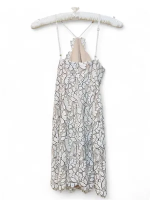 Lulus Women’s Delicate Darling Beige and Ivory Lace Bodycon Mini Dress Size XS thumbnail 16