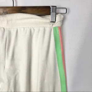 Chaser White Beach Rainbow Stripe Full Length Jogger Sweatpants XS‎ thumbnail 5