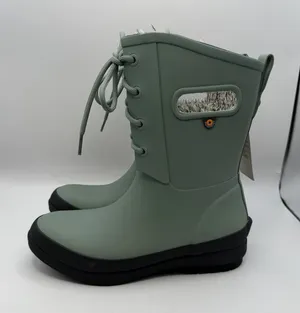 Bogs Amanda II‎ Lace 537823 Rain Boots Women's Sz 6 Jade Waterproof Comfort thumbnail 1