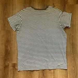 Madewell Striiped Softfade Cotton Oversized Tee in Capers XS thumbnail 5