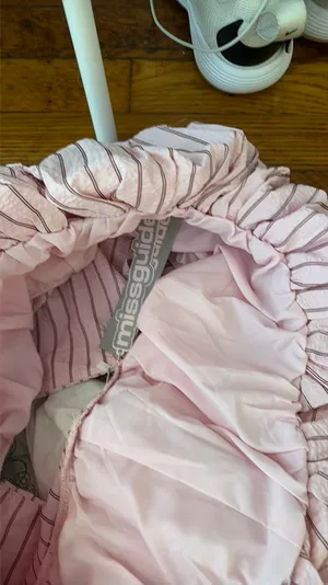 Pink striped bubble skirt Size L thumbnail 3