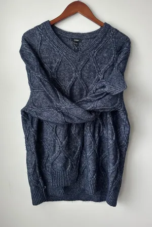 Express Sweater V-Neck Oversized Vintage thumbnail 1
