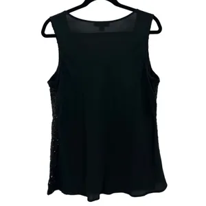 Pendleton Womens Black Sequin Silk Tank Top‎ Size Large Going Out Top Party thumbnail 2