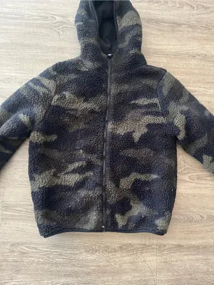 PINK Victoria’s Secret Camo Sherpa Jacket Womens XL Black Fleece Zip Hoodie thumbnail 4