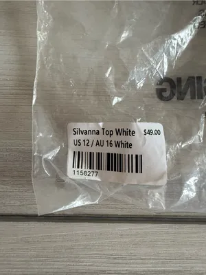 Princess Polly Silvanna Top White Size 12 NWT IN PACKAGE thumbnail 12