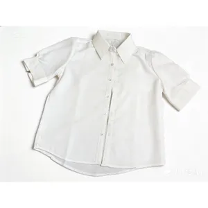 White French Puff Sleeve Blouse Women Button Up‎ Shirt Summer Top fits Size xs thumbnail 4