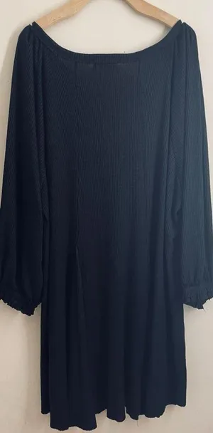Natural Life Oversized Tunic Dress One Size Long Sleeve Button Front thumbnail 2