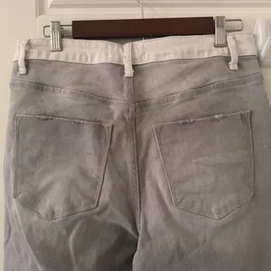 NEW Bohme sz 30 Women Flying Monkey Two Tone Cropped Colorblock Jeans Streetwear thumbnail 6