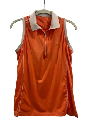 Peter Millar medium women's tank UPF‎ orange coral thumbnail 1