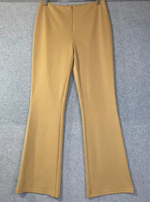 Express Flare Leg Pants Women's 5/6 Regular Camel Tan‎ High Rise EUC thumbnail 1