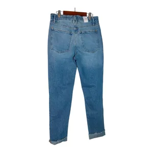 GOOD AMERICAN Weekender Distressed Straight Leg Jeans thumbnail 5