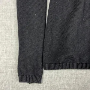 Vince‎ Cardigan Womens S Black 85% Cotton 15% Cashmere Crew Neck Lightweight thumbnail 2