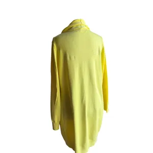Grace Karin Yellow Open Front Cardigan Small Long Sleeve Lightweight Sweater thumbnail 4