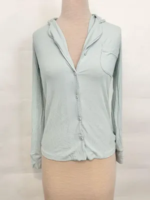 Skims by Kim Kardashian Long Sleeve Button up top PJ xxs thumbnail 2