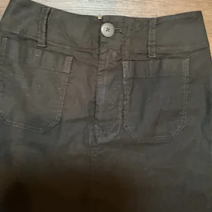 Maeve Anthropologie Black Utility Maxi Skirt Pockets Slit XXS Minimalist Boho thumbnail 5
