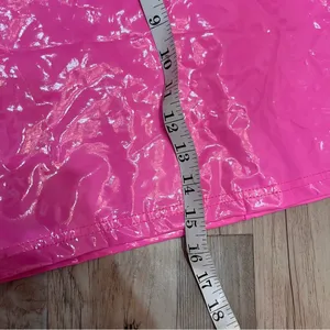 SHEIN hot Pink leather mini Barbie skirt size XS thumbnail 5