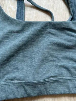 Athleta Heather Grey/Green Sports Bra thumbnail 2
