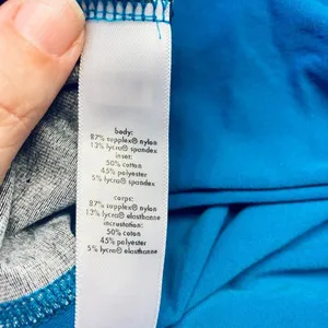 Lucy Power Athletic Top Womens Small Blue V-Neck Short Sleeve Supplex Yoga Shirt thumbnail 5