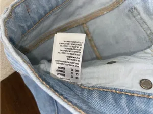 American Eagle 90s Skinny Jeans Women’s Size 12 Light Wash Distressed High Rise thumbnail 2
