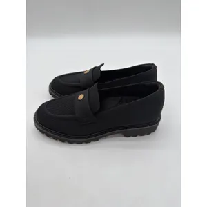 Vivaia Francesca Platform Chunky Heel Penny Minimalist Preppy Black Loafer 6.5 thumbnail 9