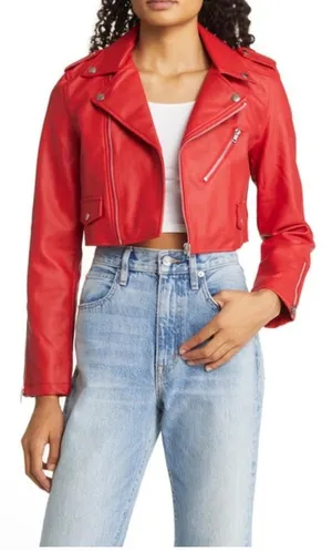 Nikki Lund Water Repellent Michaela Jacket Sz Medium Red thumbnail 1