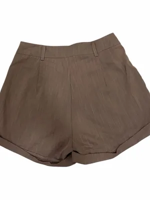 SHEIN PETITE Slant Pocket Button Front Shorts ,Petite Women thumbnail 7