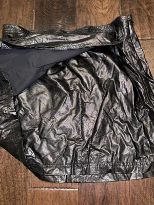 Free People Blacks Faux Leather Mini Skirt - Women 12 thumbnail 3