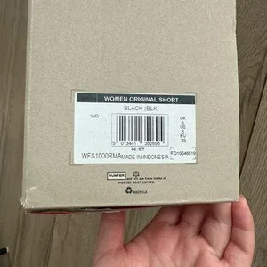 Hunter Original Black Short Rain Boots thumbnail 5