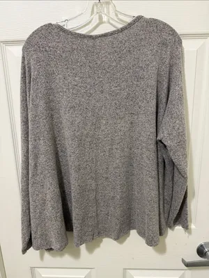 FREE PEOPLE MOVEMENT MEDIUM GRAY AND BLACK Top. thumbnail 5