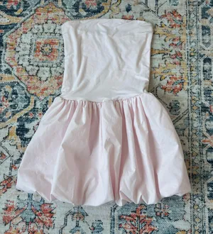 Pink strapless Y2K mini bubble dress Size M thumbnail 1