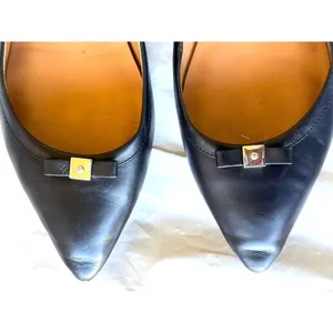 Marc by Marc Jacobs Pointed Toe Bow Flats Black Size US 7.5 EU 38 thumbnail 4