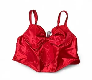 Adore Me Corset Sz 38B Arianna Satin Underwire Bow Detail Feminine Valentines thumbnail 3