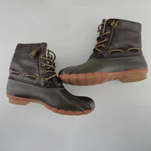 Seven7 Boots Womens 9 Rubber Duck Boots Faux Leather‎ Sheepskin Lining thumbnail 10