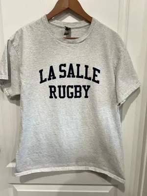 LaSalle Rugby Tshirt Gray Size L thumbnail 1