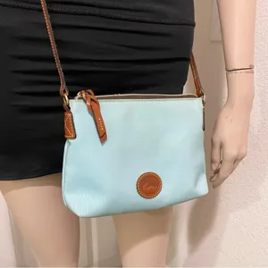 DOONEY & BOURKE Nylon Crossbody Pouchette Bag in Light Blue thumbnail 4